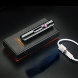 Carvallo Cylinder-USB-Lighter | Double Arc Technology | Rechargeable & Windproof | Noble Metal Case for Men Carvallo