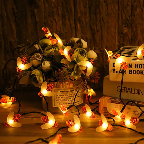 Carvallo Solarbelysning | 8 Ljuslägen | Vattentät & Solenergi | Varmvit eller Färgglad | 5–12 m Längd Carvallo