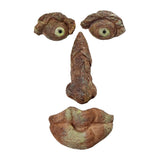 Carvallo Trädansikte Dekofigur | Handmålad harsskulptur | Rolig trädstamsfigur för trädgård & helgdagar | DIY-trädansikte Carvallo