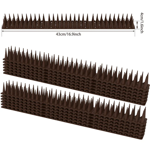 Carvallo 12/20-set fågelskyddsspikar | Avtagbar & djurvänlig | Anti-klättringsskydd för staket, fönsterbräda & takkant Carvallo