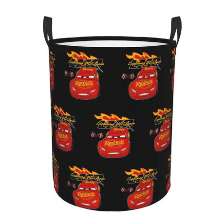 Bilar Lightning McQueen Tvättkorg – Rymlig och Fällbar Korg för Kläder Carvallo