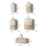 Carvallo Kompressions-Organizer Set | 5-delat | Platsbesparande & Vattenavvisande | Ideal för resor & vardag Carvallo