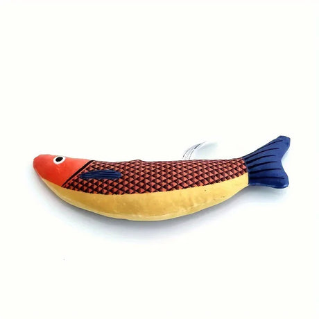 Carvallo FeliFisch | Interaktiv kattleksak | Med kattmynta | Mjuk plysch Carvallo