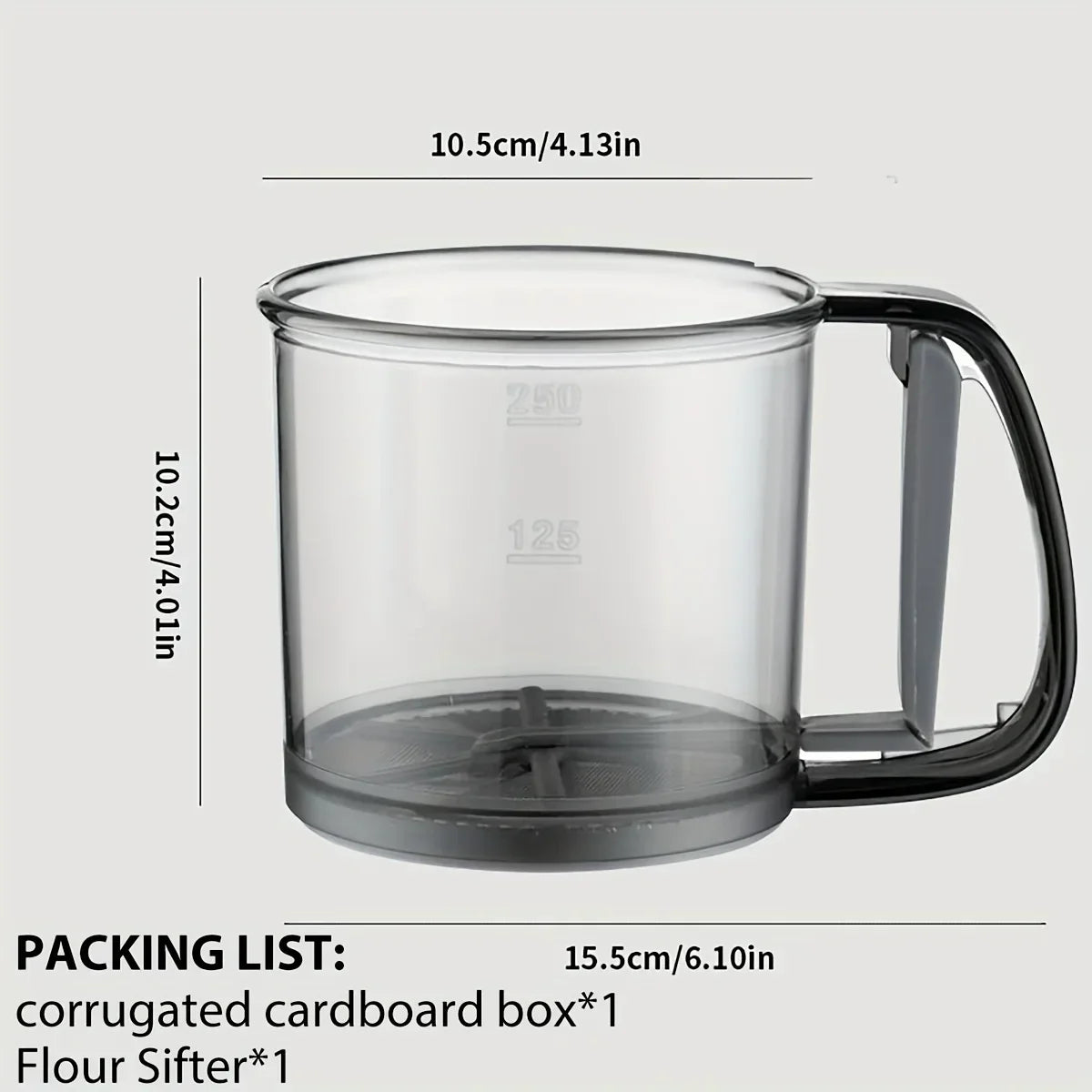 Carvallo Mjölsikt halvautomatiskt | Dubbel-sikt med krosshandtag | Finmaskig för bakning & florsocker | 2-pack Carvallo