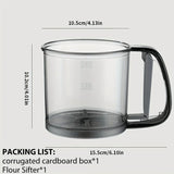 Carvallo Mjölsikt halvautomatiskt | Dubbel-sikt med krosshandtag | Finmaskig för bakning & florsocker | 2-pack Carvallo