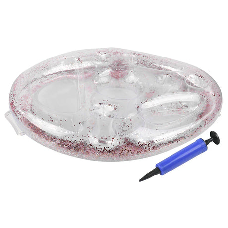 Carvallo | Uppblåsbar dryckeshållare pool | Anti-tipp design | För burkar & flaskor Carvallo