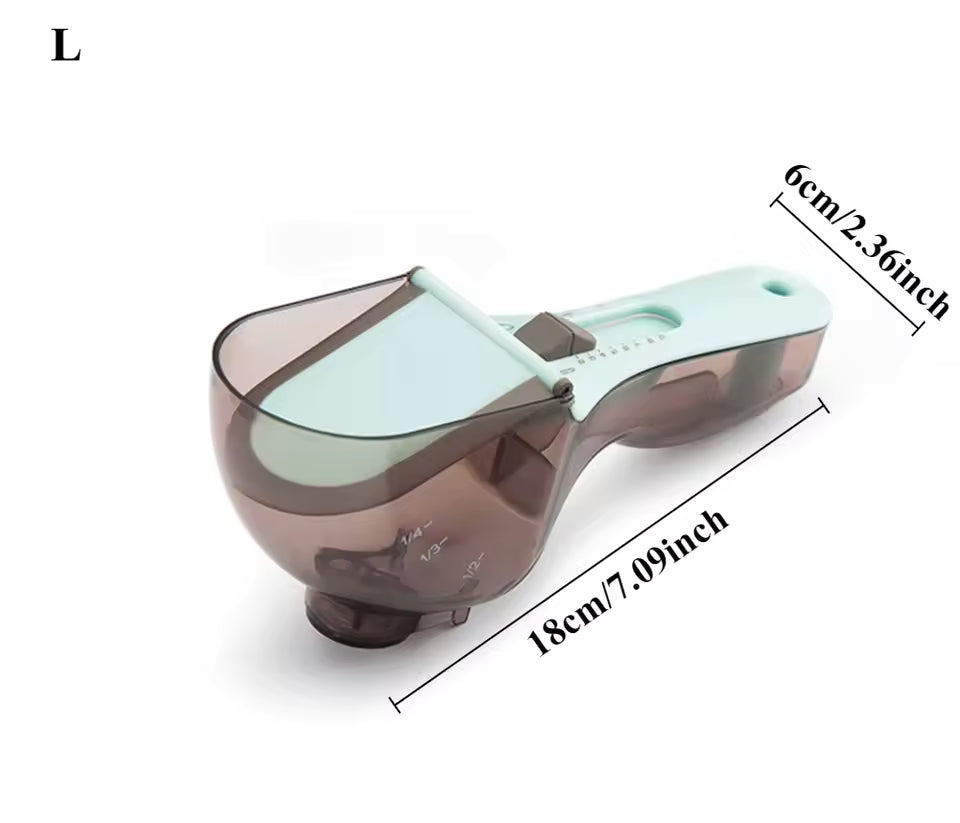 Royallure Justerbar Mätspork – Skopa Set – Glida-för-att-ställa in 6-i-1 Precision, Kök-Rör-Reducerare Carvallo