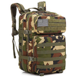 Ryggsäck Camo Tactical 45L Militärryggsäck Carvallo