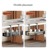 Carvallo Kabelmanagement Under skrivbordet | Metallhylla utan borrning | Kabelhållare & organiserare för kontor & kök Carvallo