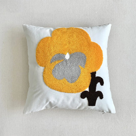 Carvallo – Jacquard Kuddöverdrag med Fina Solrosmönster Carvallo