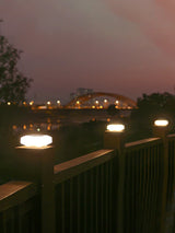 Carvallo LumoCap | Vit LED-lampa | Med solpanel & batteri | För trädgårdsposter & pelare Carvallo