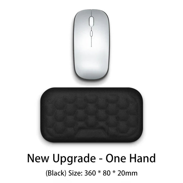 Carvallo Handledsstöd | Ergonomiskt musunderlag med minnesskuma & massageyta | För PC, laptop & gaming Carvallo