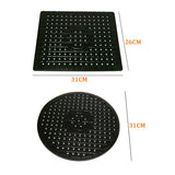 Carvallo Rutschfri diskho-matta av gummi | Värmebeständig dräneringsmatta & underlägg | Mjuk silikonmatta för kök & bad | Rektangulär eller rund Carvallo