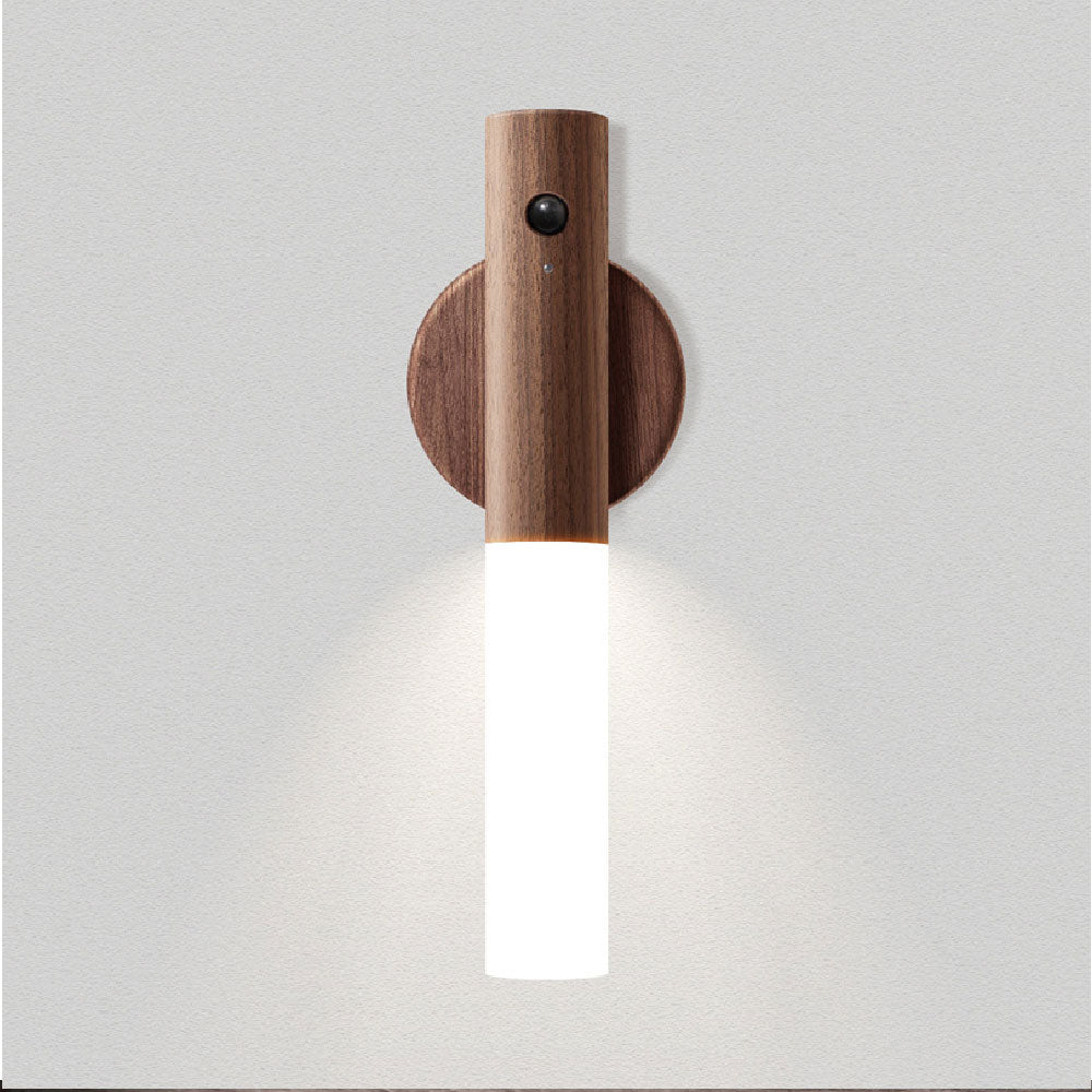 Uppladdningsbar LED-vägglampa – USB-magnetisk rörelsesensorlampa för sovrum, vardagsrum och trappa Carvallo