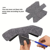 Carvallo Topfschutz Filzunderlägg | Värmeresistent & Rep-skydd | 3 Storlekar i Set | Grå Carvallo