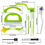 Carvallo Rengöringsborstar Set | 9-pack Fog- & Spårborstar | Ergonomisk & Återanvändbar | För Bad, Kök & Fönster Carvallo