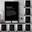 Success & Focus – Minimalistisk Motivationsposter på Canvas Hemnix