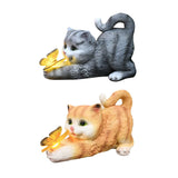 Carvallo - Solcellsdrivna havbelys med katt- och fjärilsfigurer Carvallo