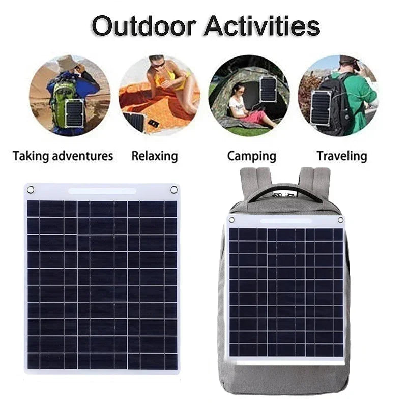 Carvallo Solarpanel SOLVION Charge 100W | 5V | Dual USB | Vattentät | Utomhus & Camping Carvallo