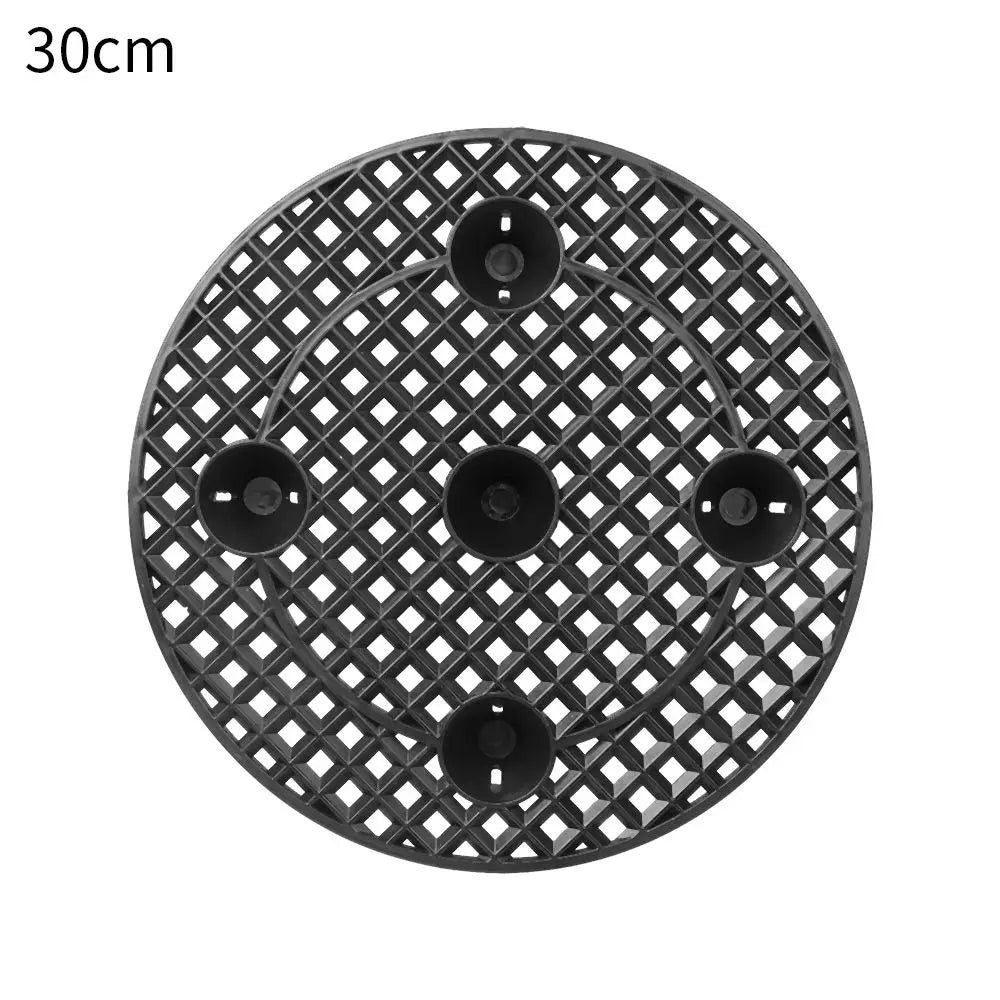 Carvallo växtkruka underlägg med ståfunktion | Golv- & terrasskydd | 20/30/40 cm Ø | För inomhus & utomhus Carvallo