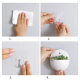 Carvallo-blomkruka AÉRIVA | Flytande växtvas i nordisk design | Självklistrande | För modern väggdekoration Carvallo