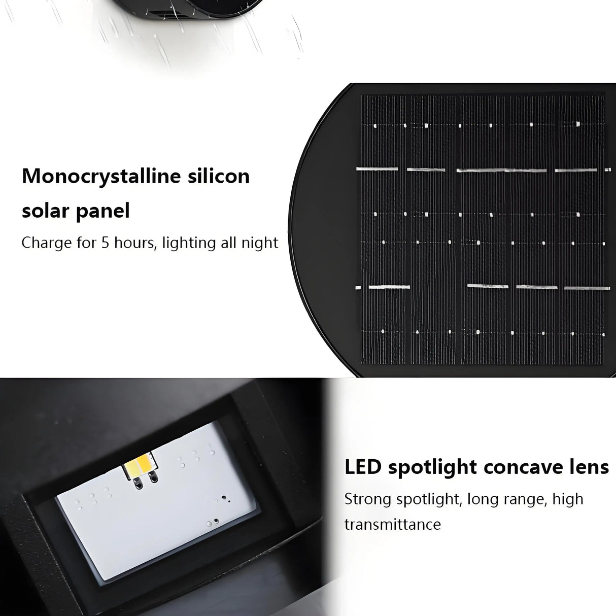 Carvallo Solar-Utomhusvägglampa Up‑Down 10 × 10 cm | IP65 Vattentät | Sol‑LED för Hem, Trädgård & Terrass Carvallo