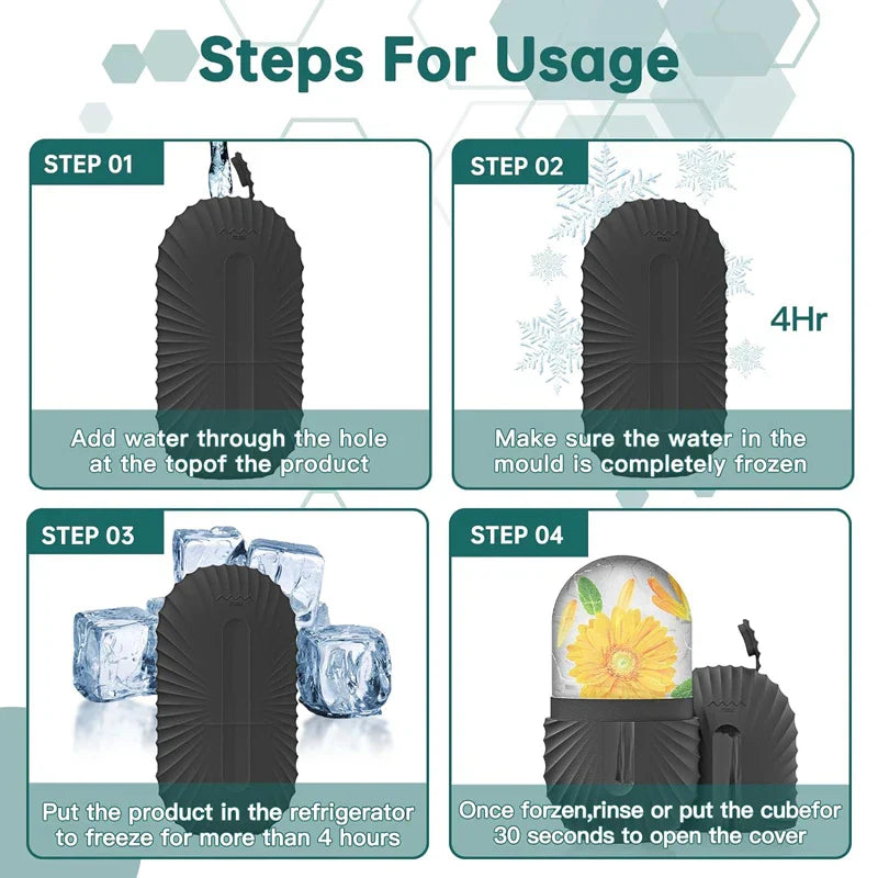 Carvallo-Eisroller FrostiGlow | Återanvändbar & BPA-fri | För strålande hud & mindre svullnad Carvallo