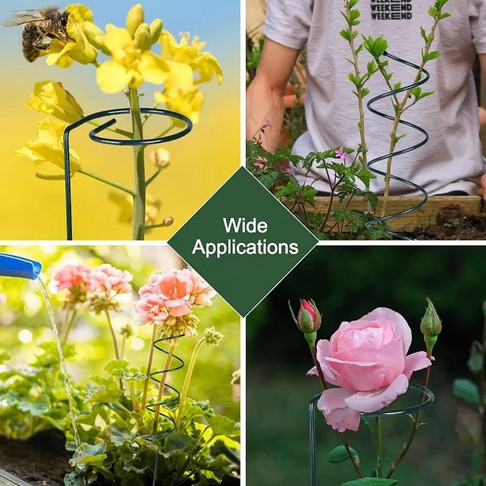 Carvallo Rankstänger Tomater Spiralstänger 10-pack | 40 cm längd | Väderbeständiga & Stabil | För klättrande växter & grönsaker Carvallo