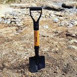 Carvallo „TerraMini Pro“ | Manganstål & trähandtag | Rostfritt & halkfritt | För barn, camping, strand & trädgård Carvallo