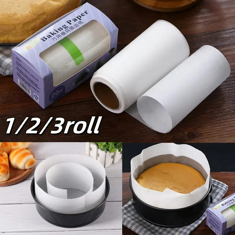 Carvallo Bakplåtspapper på rulle 1/2/3 stycken à 20 m | Non-stick & Värmebeständig | För ugn, mikrovågsugnar & Luftfritös | Livsmedelsäker & Vattentålig Carvallo