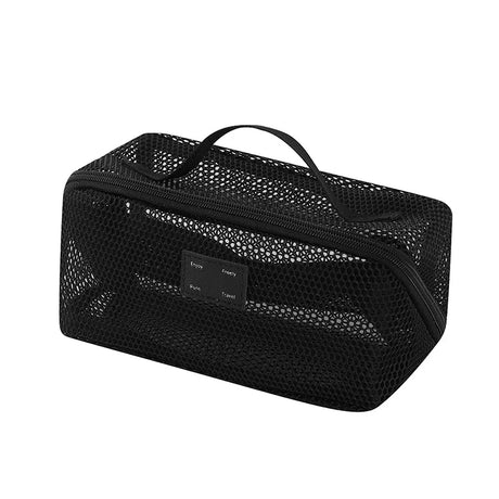 Carvallo ClarityBag Mesh | Transparent & Rymlig | 23 × 11 × 11 cm | För Resor & Vardag Carvallo