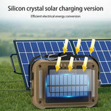 Carvallo Pro Solar-Arbetslampa | 3600 mAh Powerbank | 1000 Lumen | Färgtemperatur justerbar | Sol- & USB-C-laddning | IPX4 Vattentålig Carvallo