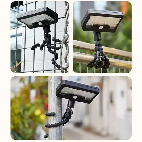 Carvallo Solar-vägglampa | 92 LEDs | Rörelsesensor & 3 lägen | IP65 Vattentålig Carvallo