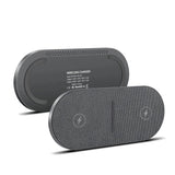 PowerEase - Dubbelt trådlöst laddningsstation med snabbladdningsfunktion för telefoner och hörlurar Carvallo