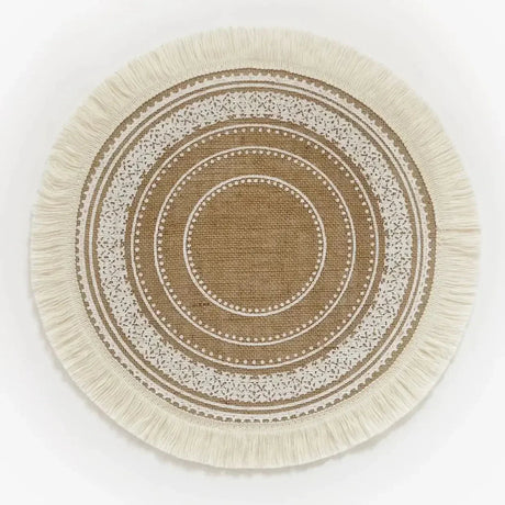 Rustik Elegance Bordsmatta – vävd textur MILA Sverige