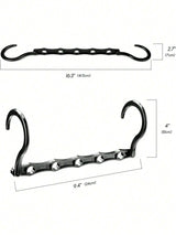 Carvallo Utrymmessparande klädhängare 5/10/20 stycken | Multifunktionella hängare för garderobsorganisation | Robust plastdesign | För mer förvaring i garderoben Carvallo