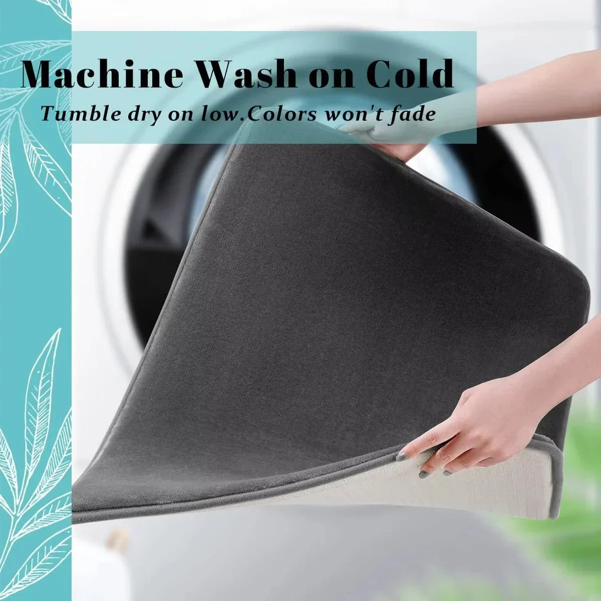 Carvallo SoftGrip Mat Rutschfeste Badematte aus Coral Fleece | Hochsaugfähig & weich | Für Bad & Eingang Carvallo