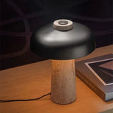 Nordisk Designer Bordslampa – Svampformad Lampa i Travertin Hemnix