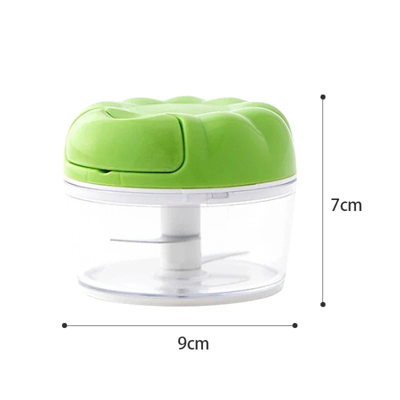 Carvallo | Manuell vitlöks- och grönsakshackare | Multifunktionell kökshjälpare | 7 × 9 cm | Rostfria stålblad Carvallo