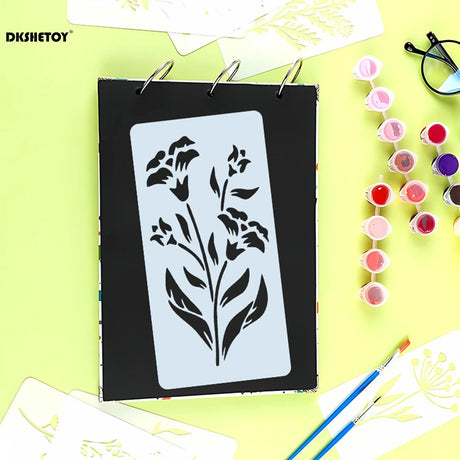 Carvallo Mallset | 10-delar | Flexibla PET-mallarna | För Scrapbooking, Väggar, Tyg & Papper Carvallo