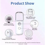 Carvallo MistyMini | Trådlös Nano-ansiktsångare | 30 ml | Bärbar & Laddningsbar Carvallo