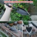 Carvallo Trädgårds spade | Extra Robust & Ergonomisk | Sömlöst Svetsad | För hårda jordar & rötter Carvallo