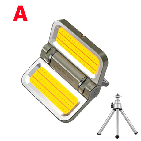 Carvallo Solaris Pro | Superljus & Fällbar | Magnetisk & Uppladdningsbar | Solar- & USB-drift Carvallo