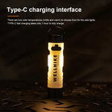 Carvallo ficklampa LUMIRO PocketBeam | 350 lm | Magnetisk & med krok | USB-C uppladdningsbar | För camping & utomhus Carvallo