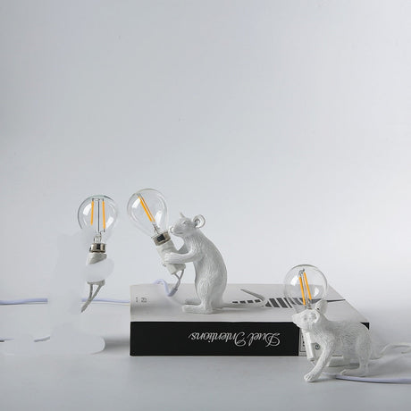 Söt mus bordslampa-Lights-Hemnix-Set Vit-Hemnix