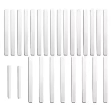 Carvallo LabelSet Växtetiketter Akryl Transparent | 26-delars Set inkl. Pennor | Återanvändbar & Vädertålig | 12x1 cm Carvallo