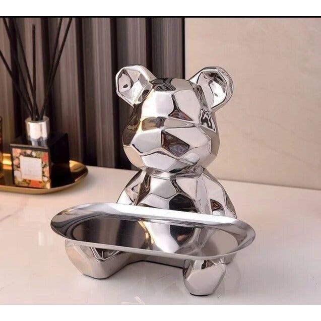 Geometric Bear - Intelligent Spara Keramik Galvanik Björn Staty Carvallo