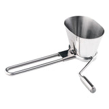 Carvallo HerbaCut Inox | Manuell rostfri kvarn för persilja, koriander & örter | 1 styck | Kompakt & Rostfri Carvallo