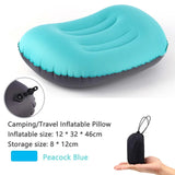 Carvallo Uppblåsbart Utomhus kudd | Komprimerbar & Fällbar | Nackstöd för Camping, Vandring & Resor Carvallo