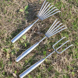 Carvallo ogräsjäter i rostfritt stål | 29 cm handverktyg | Ergonomisk & rostfri | För trädgård, rabatter & grönsaksodling Carvallo